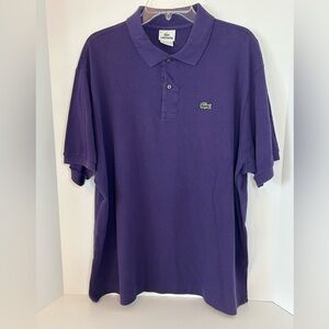 Lacoste Men's short sleeve 2 button Polo Shirt in Deep Purple size 8 or 3XL